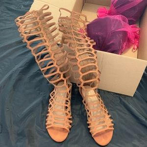 brown gladiator sandals